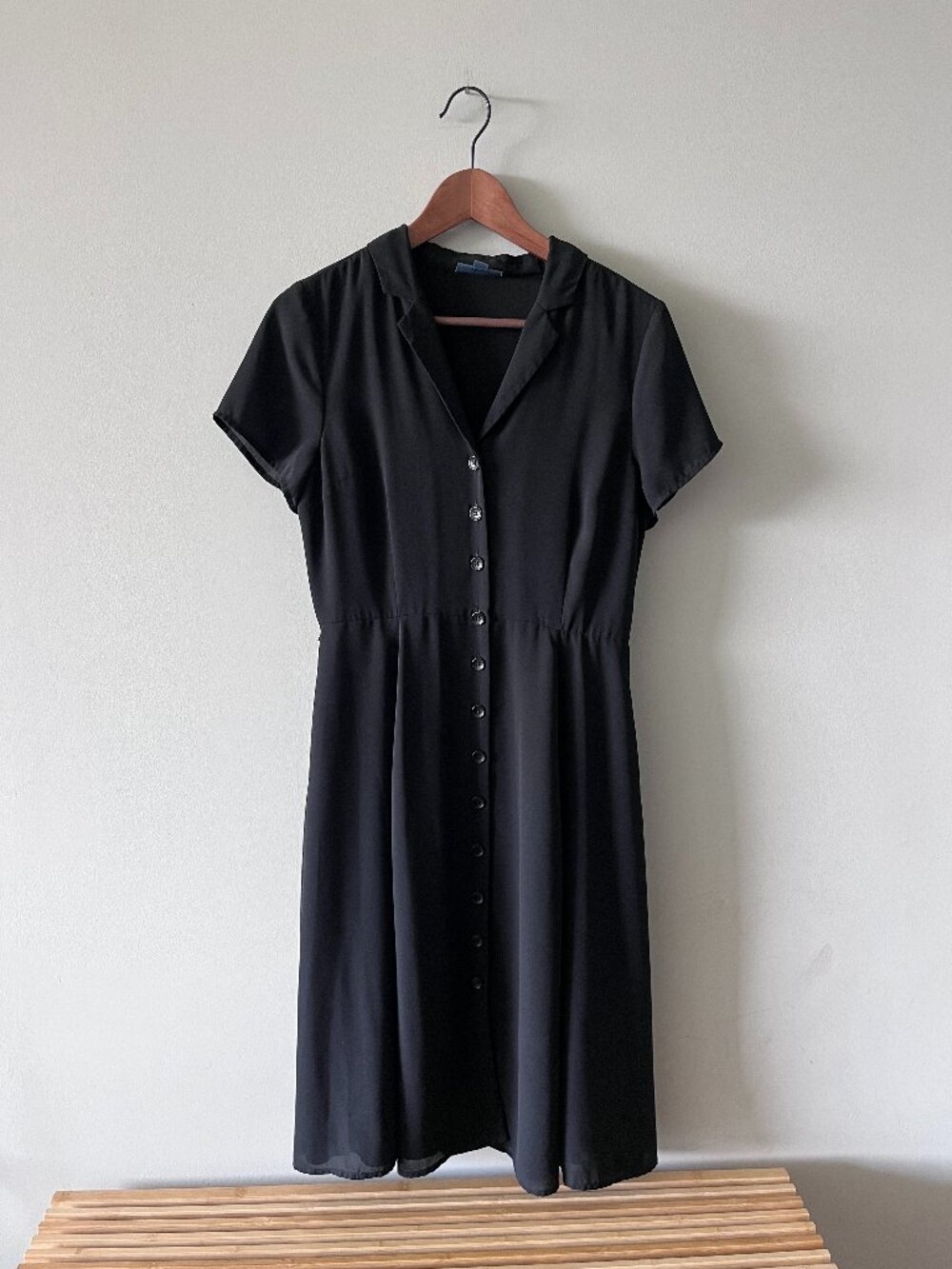 Modcloth Shirtdress - Black - M